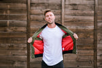 Mens Olive Zip Jacket