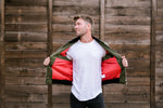 Mens Olive Zip Jacket