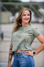 Camo Crop Top Tie Dye - Shop La's Showroom