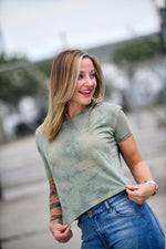 Camo Crop Top Tie Dye - Shop La's Showroom