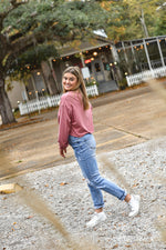 Pink Crop Top Long Sleeve - Shop La's Showroom