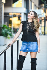 Wrap Around Black Lace - Shop La's Showroom