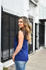 Midnight Madness Lace Tank - Shop La's Showroom