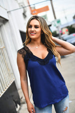 Midnight Madness Lace Tank - Shop La's Showroom