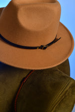 Felt Fedora with leather band