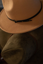 Felt Fedora with leather band