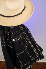 Oversized Stud Biker Jacket