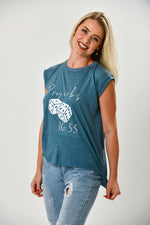 Teal Proverbs 16:33 - Shop La's Showroom
