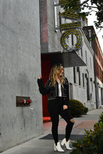 Oversized Stud Biker Jacket