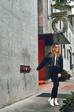 Oversized Stud Biker Jacket