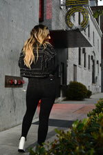 Oversized Stud Biker Jacket