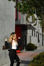 Oversized Stud Biker Jacket